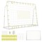 2-in-1 Kids Soccer Goal Set with Adjustable Height and Metal Pipes Ideal for Outdoor Use